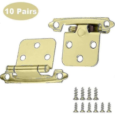 Charnières de meuble à fermeture automatique en laiton affleurant (10 paires) (1/5)