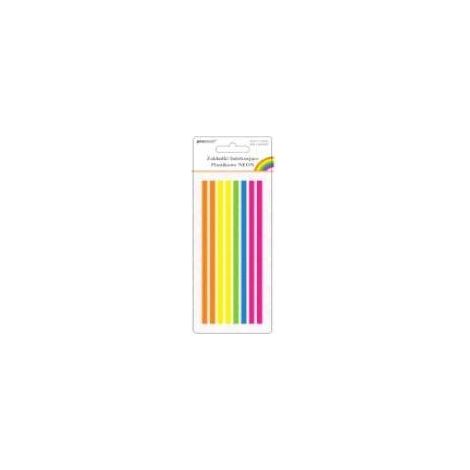 Neon-Indexierplättchen 5x135mm 8x20 Stück Kunststoff