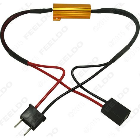 Décodeur de résistance de LED H7, outil de dépannage pour feux antibrouillard LED, outil de dépannage pour éclairage automobile LED H7