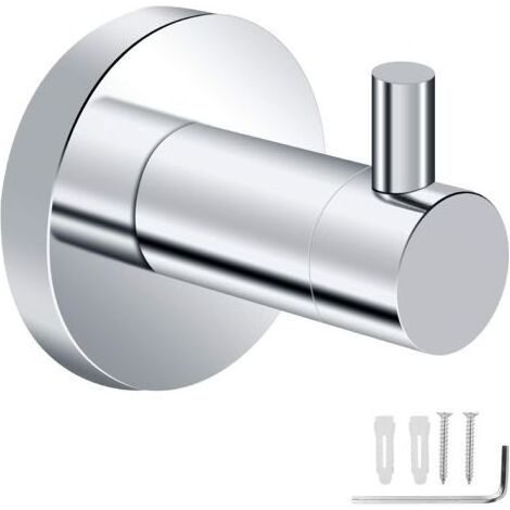 Bathroom Towel Hook Wall Mounted Towel Hook Wall Mounted Towel Rack Waterproof and Rustproof for Kitchen, Living Room and Office (1/5)