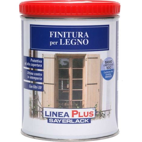Finitura Sintetica per legno Trasparente 750 ml