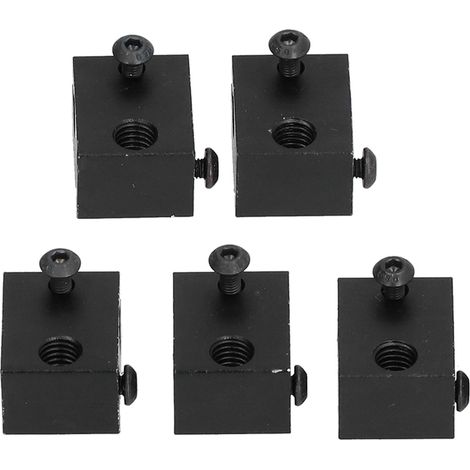 Soavoa Bloc Chauffant Aluminium E3D V6 Haute Conductivité Thermique pour Imprimante 3D Métal Lot de 5 Pièces Noires (1/4)