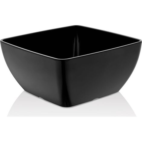 Bol carré en mélamine - noir - 125x125x(h)65mm - Finedine (1/4)