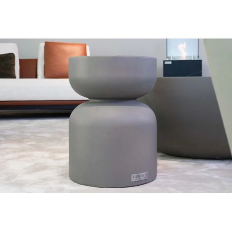 CHRONOS Table d’appoint en béton  minimaliste  fonctionnel  35 x 35 x 46 cm