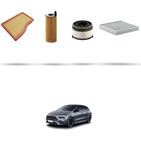 Kit tagliando 4 filtri compatibile con Mercedes Classe B (W247) 180 d 85kw dal 2020 (1/5)
