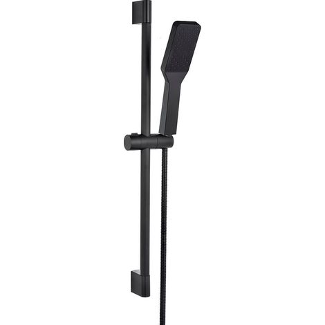 LLAVISAN L119504 Kit Flexo, Barra Y Ducha Negro Future Cuadrado - ref: L119504