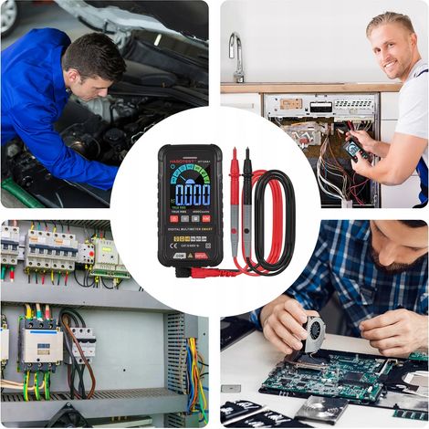 MULTIMETRO DIGITALE UNIVERSALE HABOTEST HT124+ NCV CON TORCIA LED + BATTERIE (1/5)