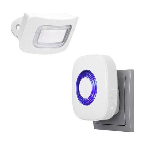 Pentatech FD25 detector de movimientos blanco con alarma
