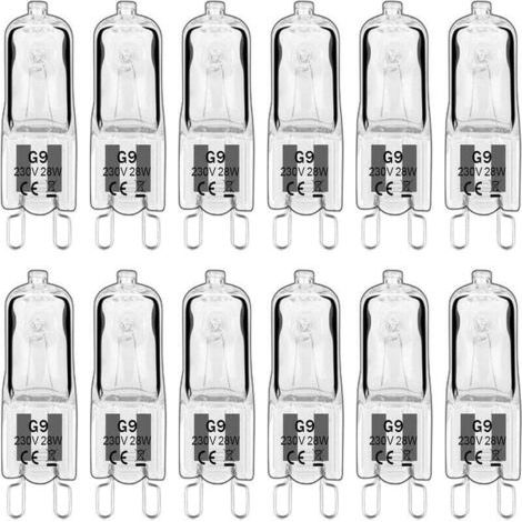 PA Ampoule LED G9 Dimmable 28W 230V Blanc Chaud 2700K 350LM Lot de 10 pour Lustres Appliques (1/4)