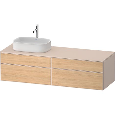 Duravit Zencha mueble bajo lavabo, 1600x550mm, 2 extraíbles, 2