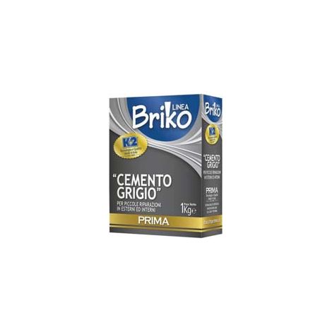 K2 LINEA BRIKO CEMENTO GRIGIO IN POLVERE- - Kg.1 in scatola - 12 pezzi K2