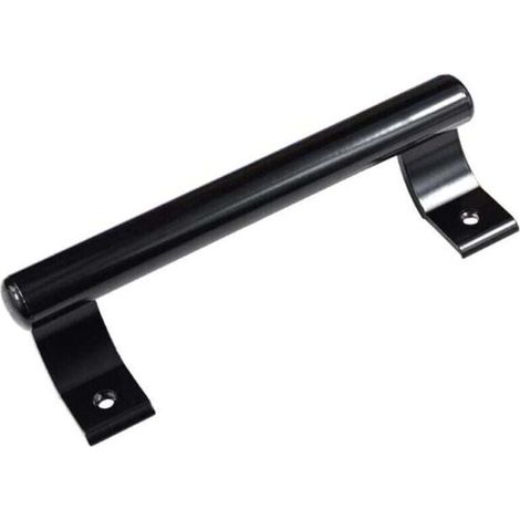 1 Stück 200 mm Türgriff aus Aluminiumlegierung (schwarz) für Schiebetüren von Balkonen, Badezimmerschränke, Lagerhallen und als moderner Metallgriff