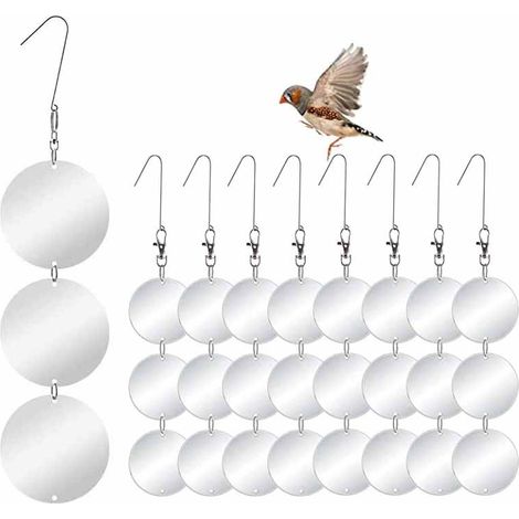 Kit anti-oiseaux - Film réfléchissant double face - Repousse efficacement la plupart des oiseaux, 8 feuilles par paquet. (1/5)