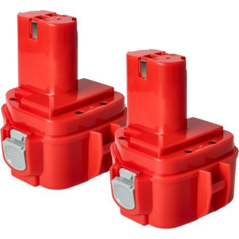 Ersatzakkus für Makita PA12 – 1500 mAh NiMH 12 V – Lange Laufzeit für Elektrowerkzeuge – Kompatibel mit Bohrmaschinen und Sägen – 2 Stück (1/5)