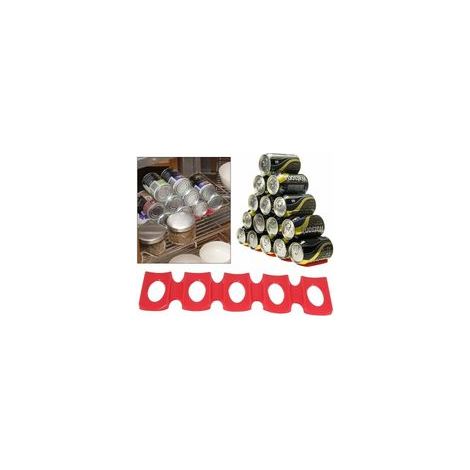 Tapis Rangement Frigo Organisateur en Silicone(Rouge), Support Bouteille Vin Support pour Bière Tapis pour Ranger Bouteille Frigo Organisation (1/5)