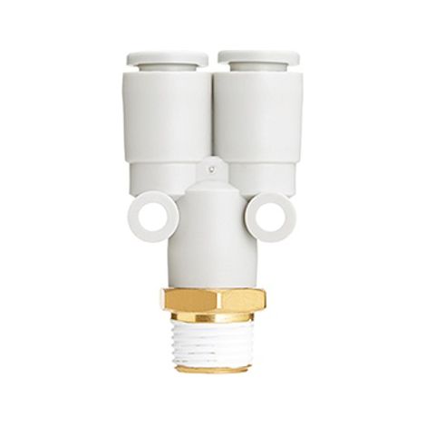 Raccord coudé SMC KQ2 vers R 3/8 Mâle 10 mm ( Prix pour Sachet de 5 )