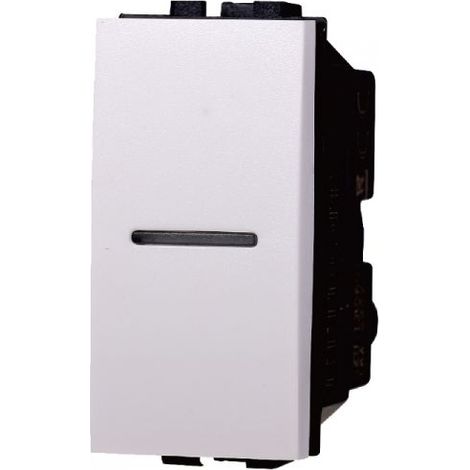 Ettroit serie Space Modulo pulsante ASSIALE bianco compatibile BTicino Living - LB0601