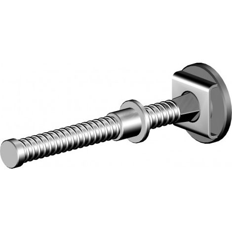Layher – Vérins d'amarrage en acier pour tube 40/49 mm – Filetage serré 15 cm – Accessoire pour échafaudage professionnel