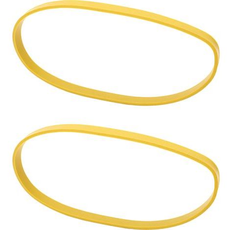 2 Stück Bandsägenreifen, rutschfeste Gummireifen für Holzbearbeitung, Ersatz für 8-Zoll-Bandsägenräder, gelb (1/5)
