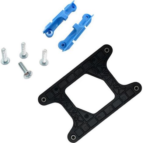 AM4/AM5 Backplane CPU-Lüfterkühler Montagehalterung Rückplatte Rückblech Eisenplatte für AM4 B350 X370 A320 X470 Mehrfarbig (Für AM4 blau) (1/5)