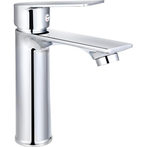 Robinet Lavabo Chromé - Mitigeur Salle de Bain à Température Ajustable, Design Élégant pour Lavabo (1/5)