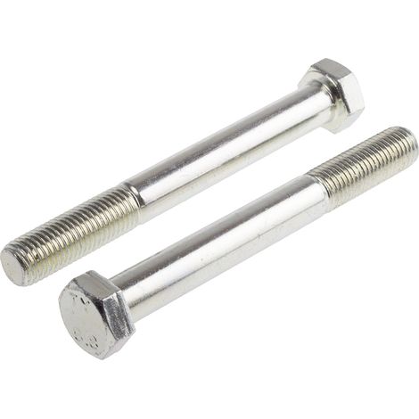 Vis à tête hexagonale, Acier Galvanisé brillant, M16 x 110mm ( Prix pour Sachet de 10 ) (1/2)