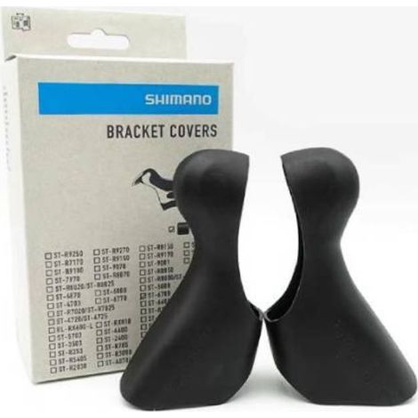 Poignées de vélo de route antidérapantes SHIMANO ST-6700, couvre-manettes de dérailleur unisexes pour adultes, noires, taille unique