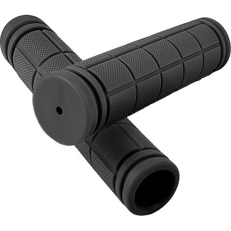 Lot de 2 poignées de vélo, poignées de guidon de 22 mm, poignées ergonomiques en caoutchouc pour VTT et trottinettes. (1/4)