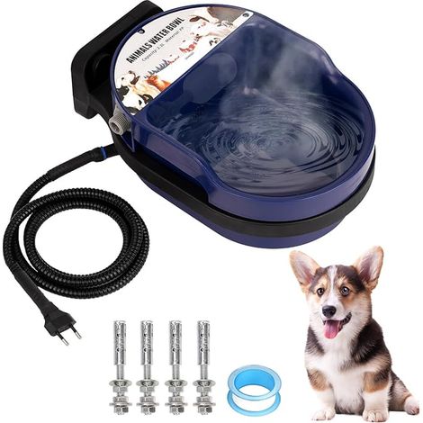 Abreuvoir pour Chevaux, Électriquement, Automatique avec Flotteur, 220 Volt, pour Chèvres, Bovins, Chiens et Volaille (1/4)