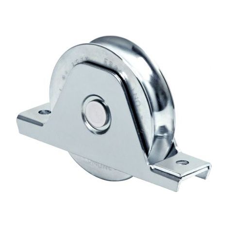 Comunello RUOTA PER CANCELLI CON SUPPORTO GOLA U 1 cuscinetto art. 337 mm. 80x20 6 PZ