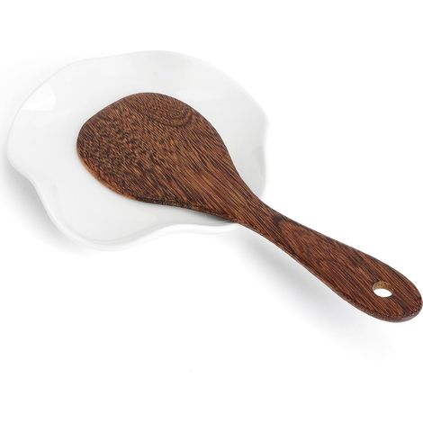 Repose-cuillère en céramique pour la cuisine, 14 cm Repose-cuillère pour plaque de cuisson, repose-cuillère pour cuisinière, repose-ustensiles de cuisine, cuillères à café, spatule, louche