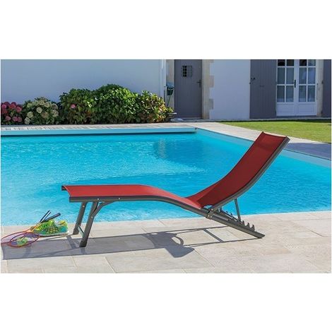 Relax Fuji Tex Grau-Rot Faltbar Emp Alu Ref Bm406