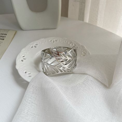 Pince à rideau avec motif feuille d'argent 1 embrass de rideau Pince à rideau en métal Attache pour rideau (1/4)