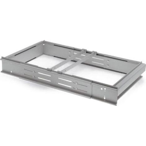 Itar – Cadre extensible pour dossiers suspendus – Métal gris – Largeur réglable sur coulisses à billes – Profondeur 355 mm