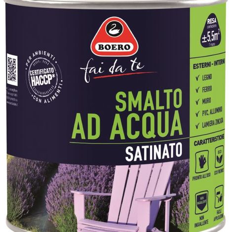 BOERO - SMALTO SATINATO ACQUA AMETISTA 0,500 LT