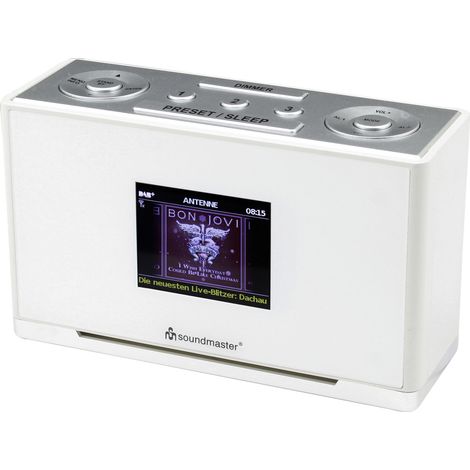 soundmaster UR240WE Tischradio DAB+, UKW AUX Weiß (1/2)