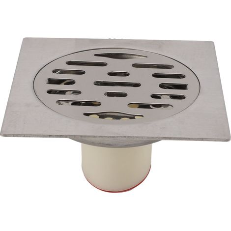 Bonde de douche carrée en acier inoxydable 11 cm anti-odeur anti-colmatage noyau magnétique pour tuyau 50 mm 75 mm (1/5)