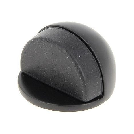 CHRISLIGNE Butée de porte de sol CHRISLIGNE Demi-lune aluminium mat noir Diam.4 x H.3 cm (1/3)