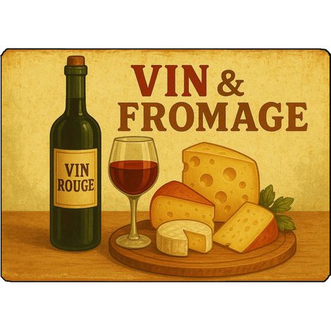 Planche à découper vin et fromage  28,5 x 20 cm