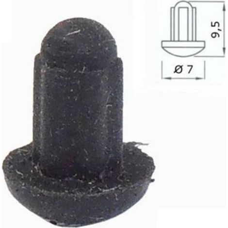 STAR ARISTON INDESIT  GOMMINO ANTIGRAFFIO PER GRIGLIA CUCINA GAS 4 PZ P0006 (1/2)
