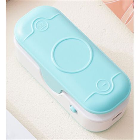 Ensemble de 2 Mini Scelleur,Mini Scelleur Sac Plastique,2 en 1 Portable Scelleuse,Scellant et Coupeur Sous Vide Portatif,Scelleur Thermique USB,Heat Sealer pour sacs plastiques avec miettes et snacks