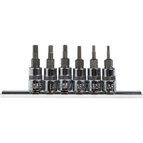 Jeu de douilles RS PRO 1/4'' Carré 6 pièces ( Prix pour 1 Jeu ) (1/5)