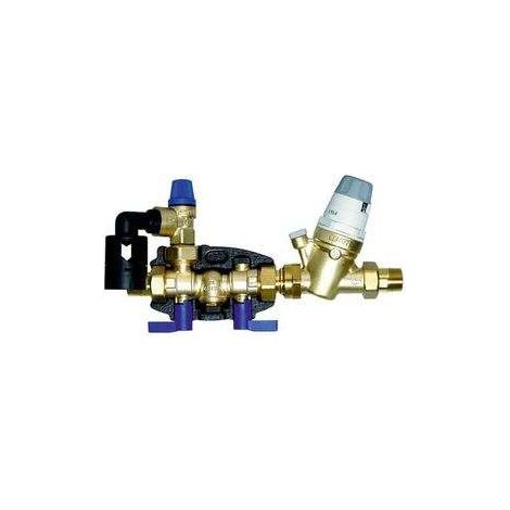 Caleffi SiCal Sicherheitsgruppe mit Druckminderer für WW-Bereiter 3/4" 10 bar DN20 DVGW DE528151