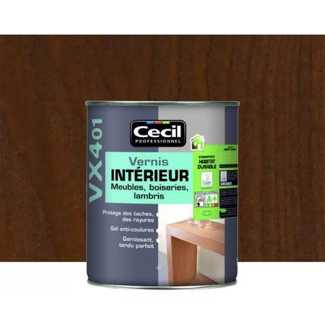 Vernis Intérieur CECIL VX401 Chêne foncé Satin 0,5 L (1/2)