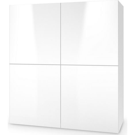 Buffet 2 portes 100 cm blanc brillant Trevise (1/5)