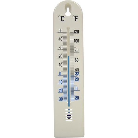 Faithfull Wall Thermometer - Plastic 200mm (1/3)