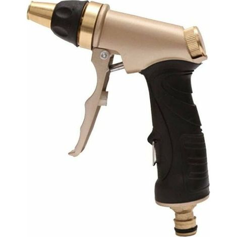 Pistola ad alta pressione con ugello regolabile in ottone per lavaggio auto, irrigazione del giardino e innaffiatura delle piante (1/5)