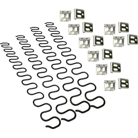 4 Stück 65 cm Sofa-Ersatzfedern mit 16 S-Clips, 4,0 Drahtdurchmesser, Sofafeder-Reparaturset für Möbel, Inneneinrichtung, Sitz (1/4)