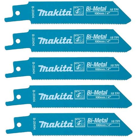 MAKITA Lame flessibili bimetalliche per lamiere sottili 75 mm - Confezione da 5 - B-20404