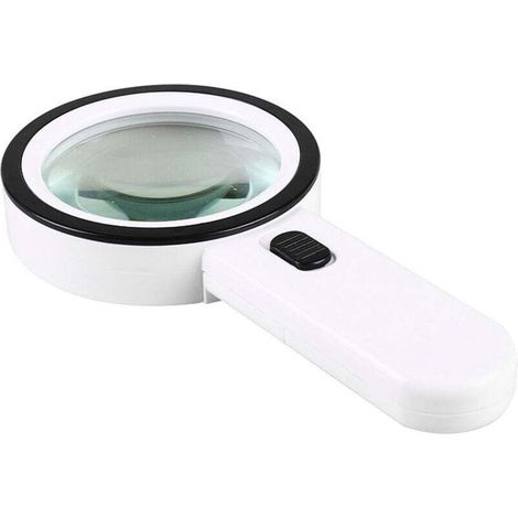 Loupe de Lecture Loupe 30X Loupe Lumineuse avec 12 LED Haute Puissance Loupe Grossissante